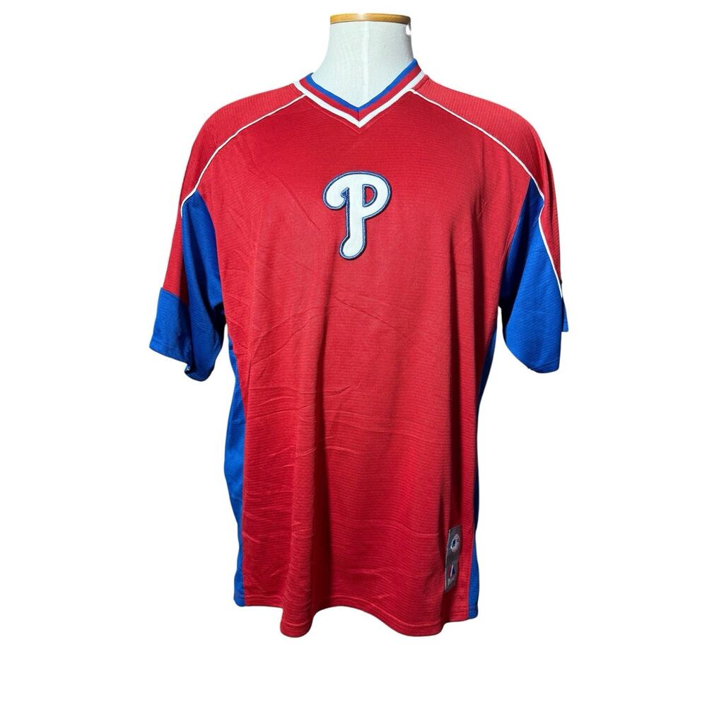 Philadelphia Phillies Majestic Jersey Shirt Genuine MLB Sz Large